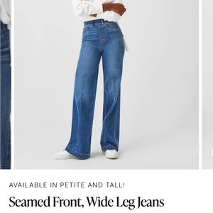 SPANX WIDE LEG JEANS NEVER WORN